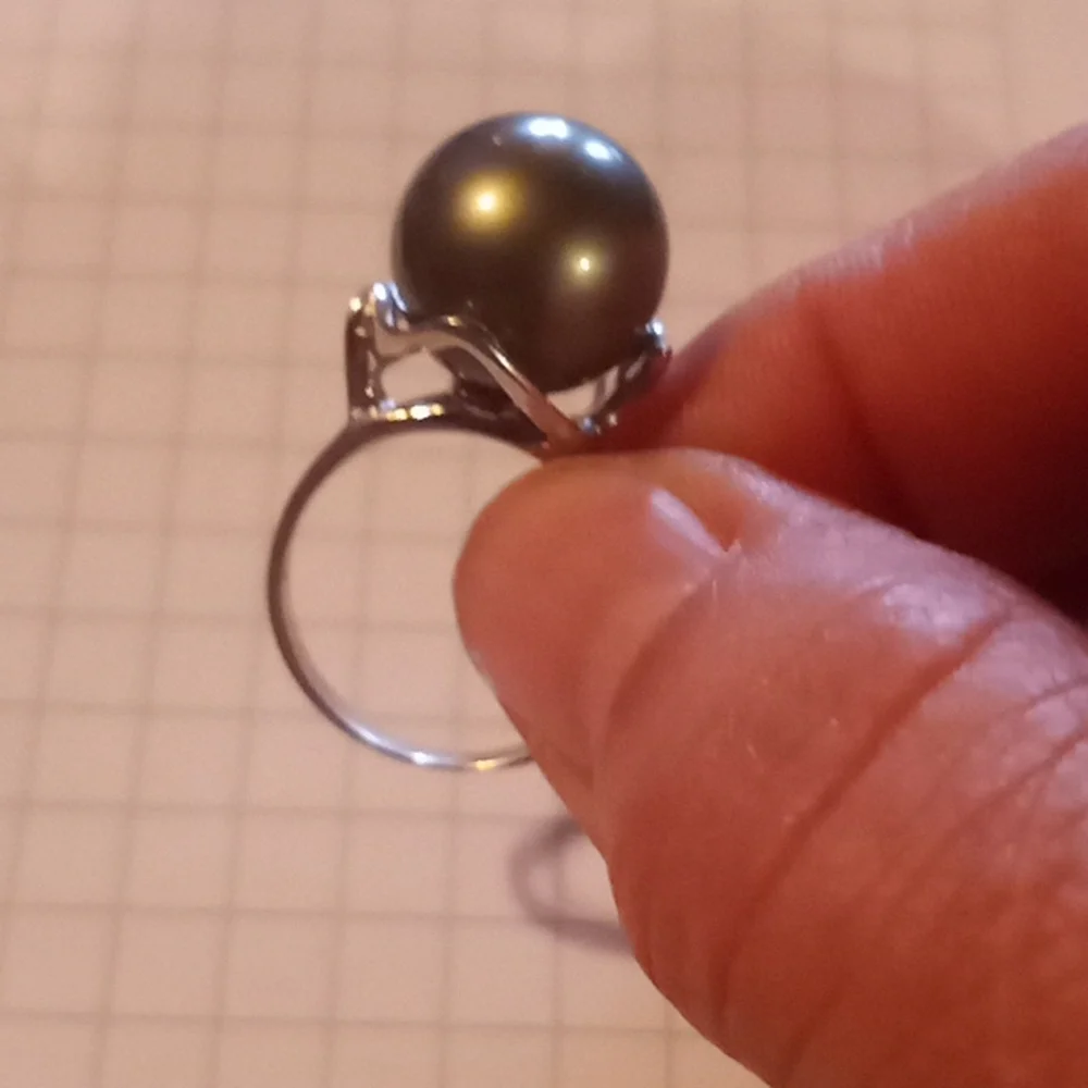 Tahitian pearl ring - Picture 7 of 8